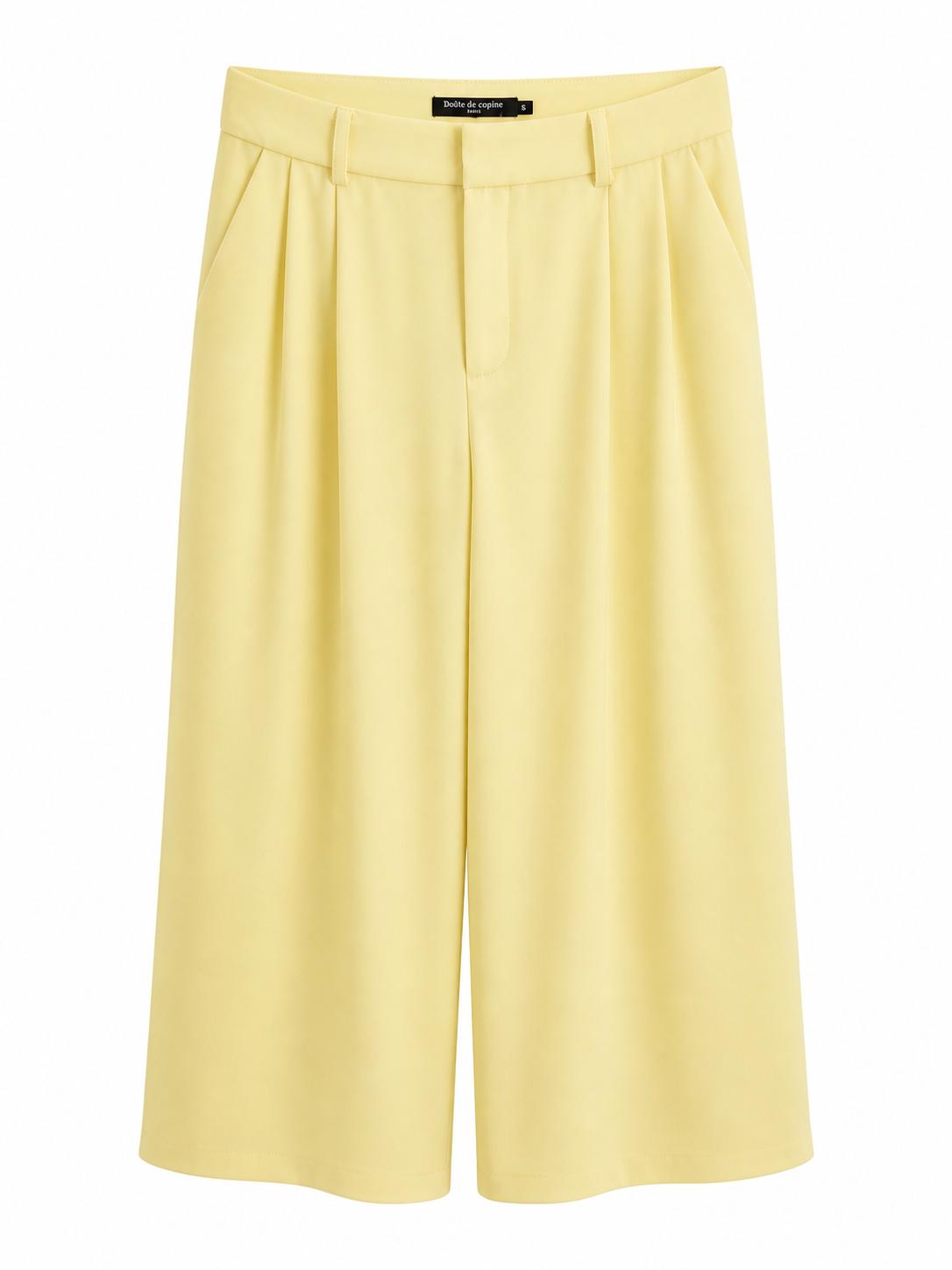 Pantalón amarillo de pinzas