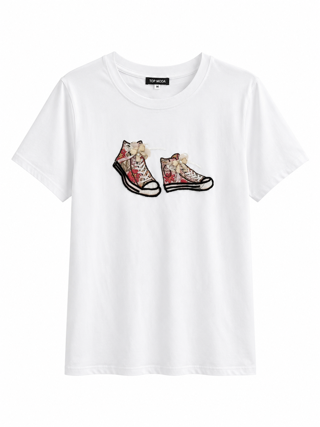 Camiseta básica blanca botas