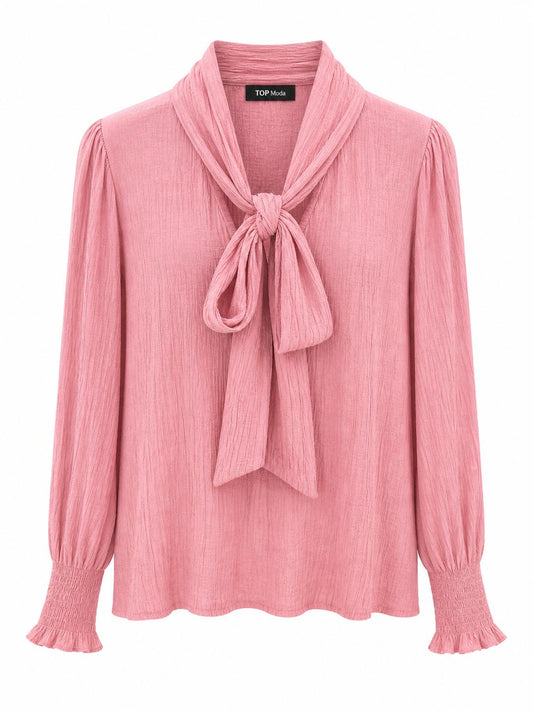 Camisa lazada rosa fucsia