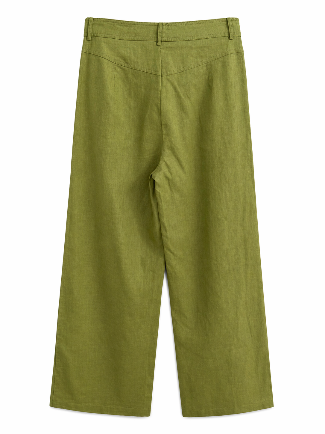 Pantalón verde oliva lino