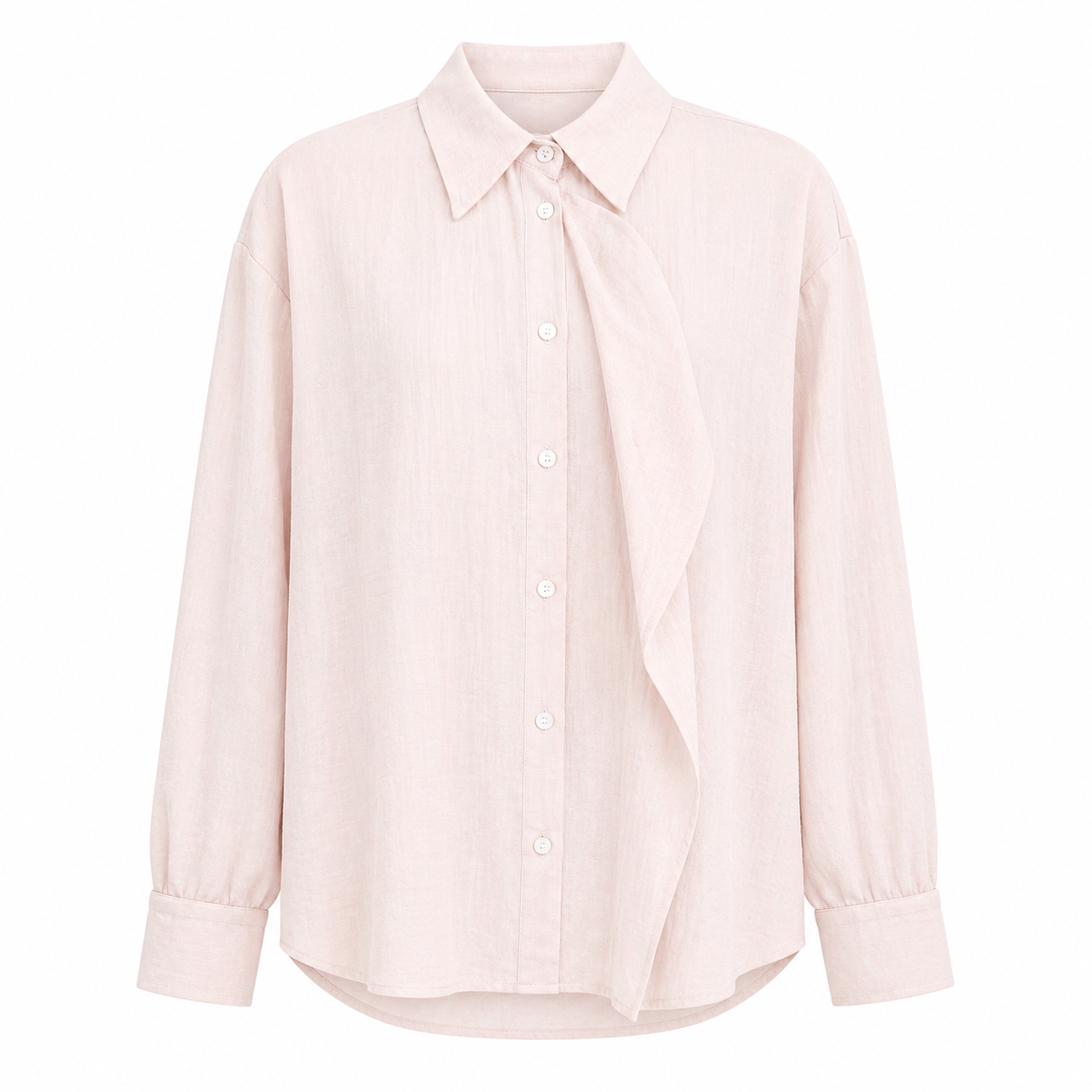 Camisa rosa volante
