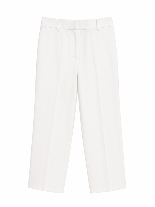 Pantalón blanco de pinzas