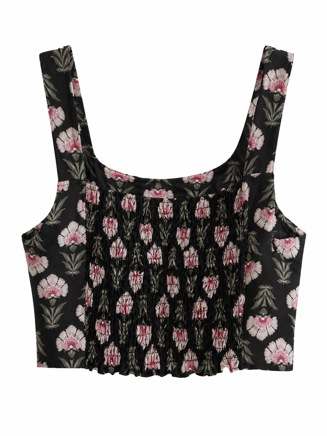 Top floral negro