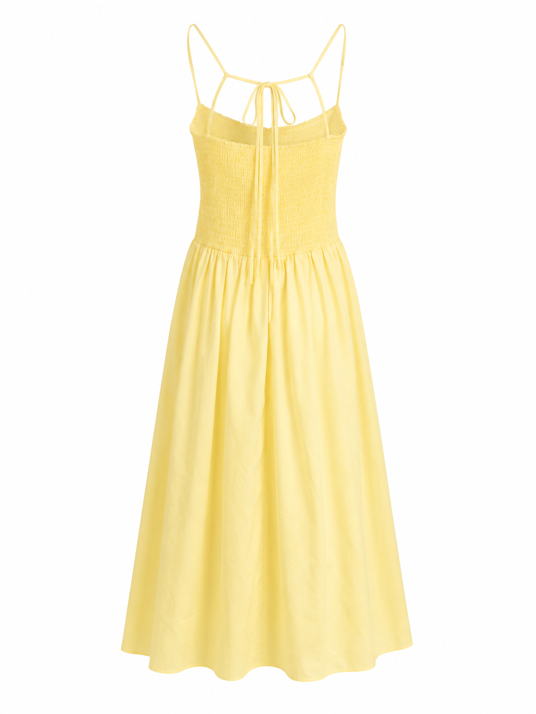 Vestido nido de abeja amarillo