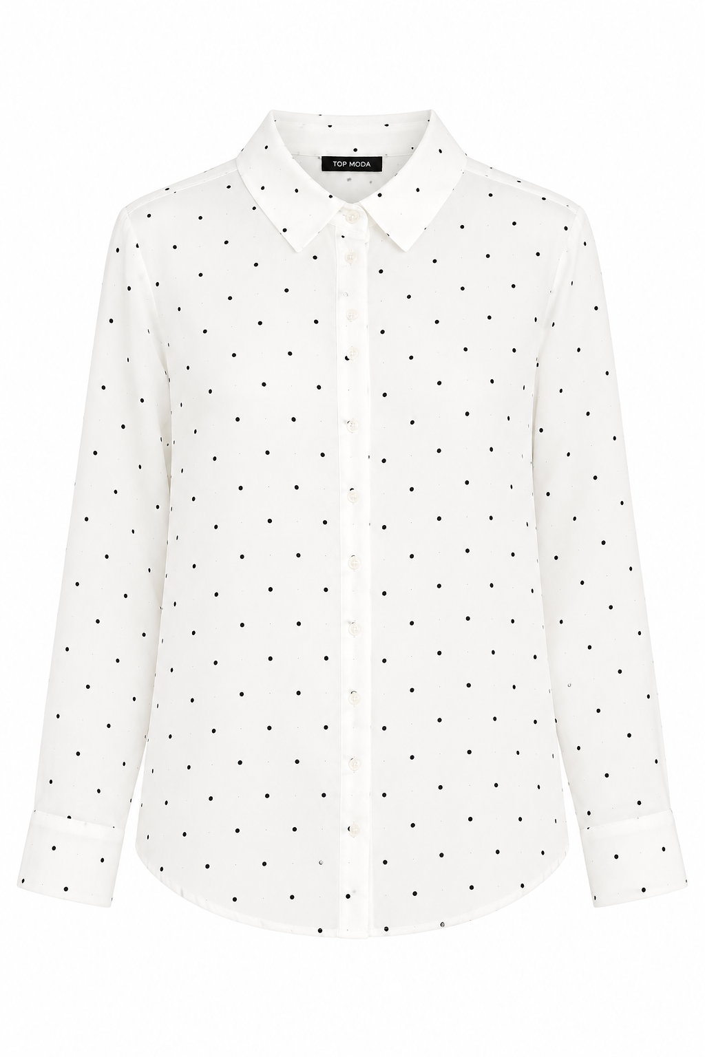 Camisa lunares blanca