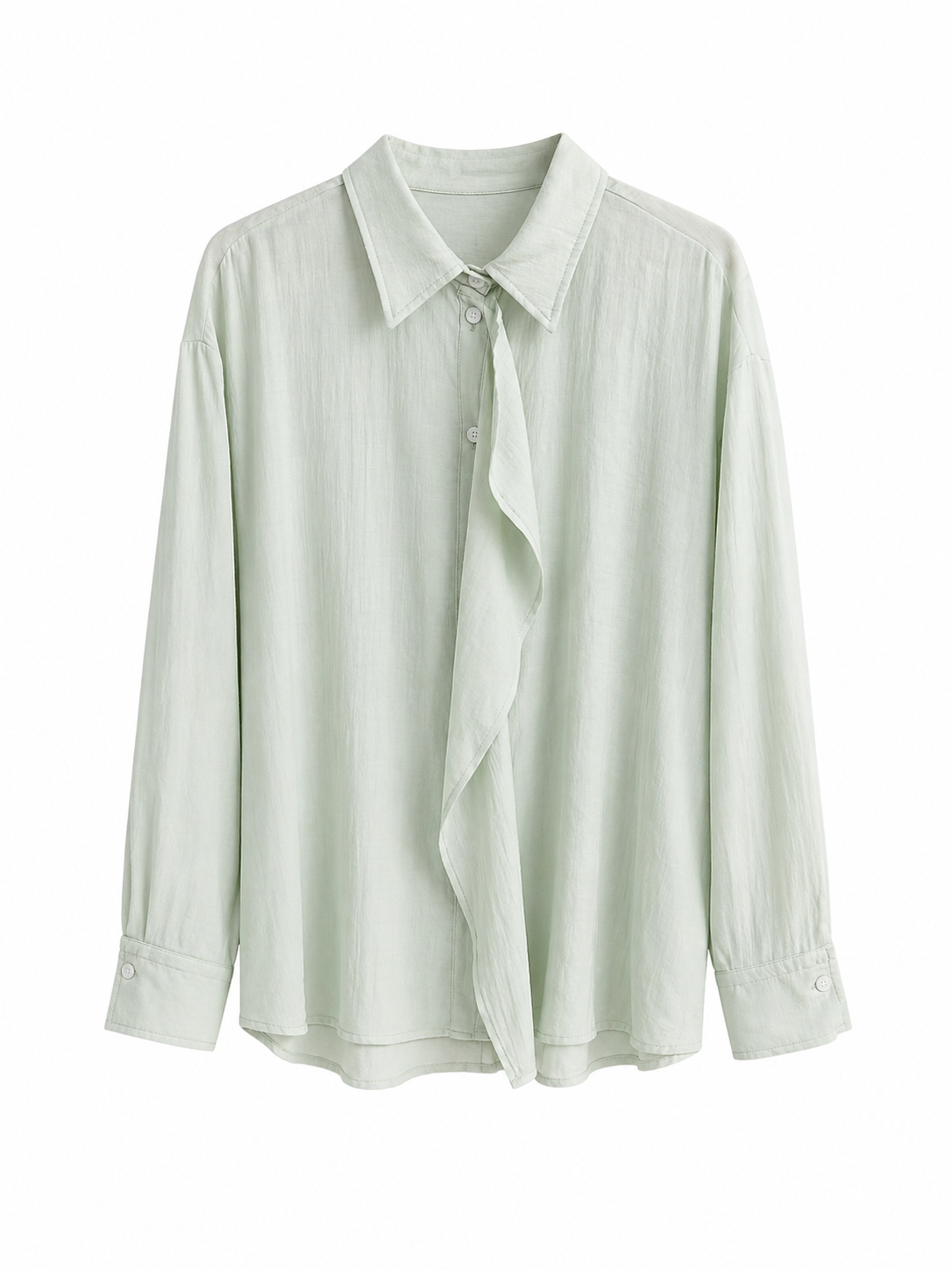 Camisa verde agua volante