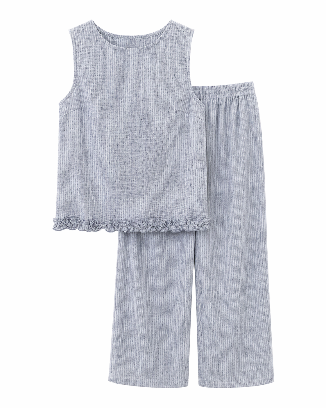 Conjunto azul sin mangas