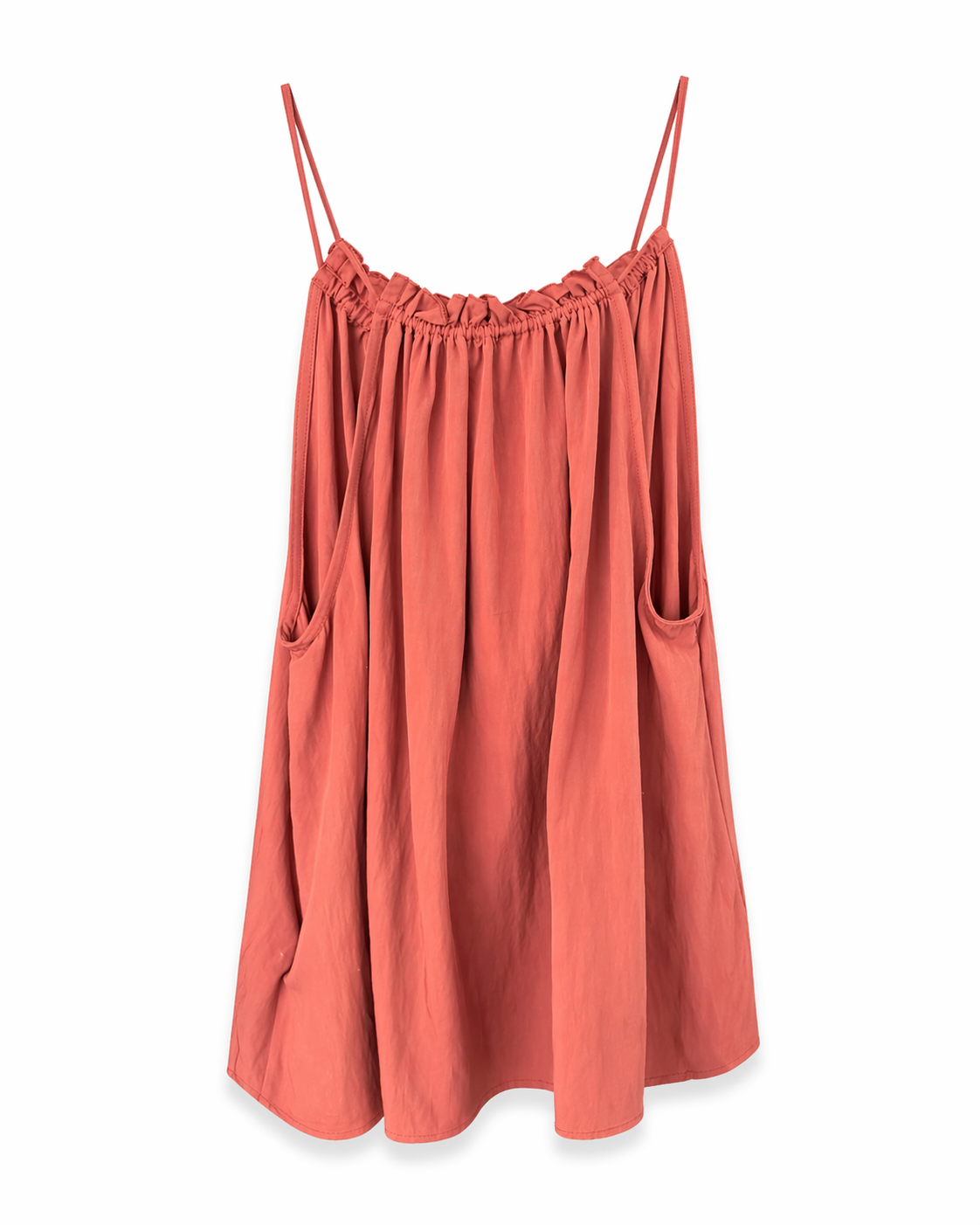 Camisa lino teja