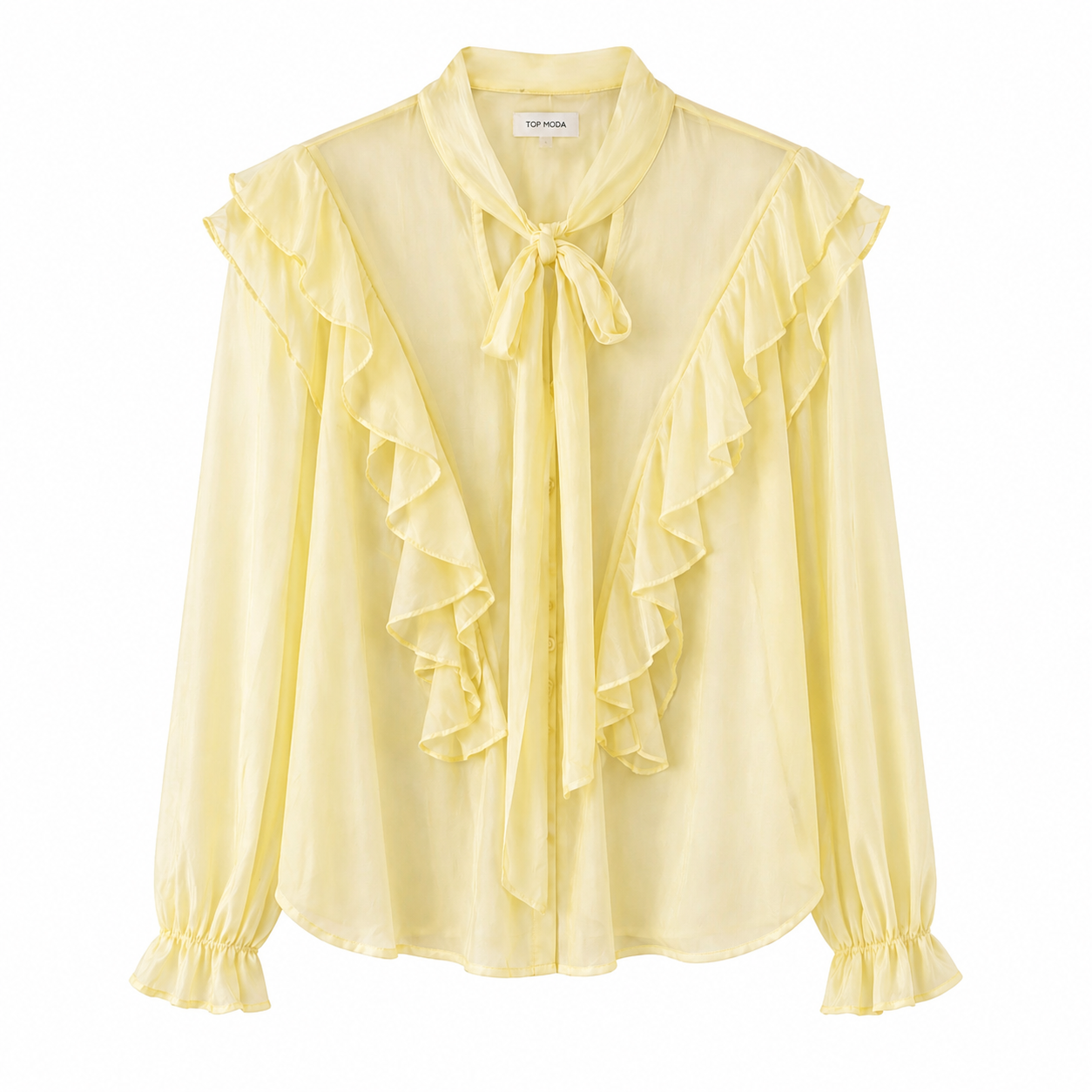 Camisa volantes lazada