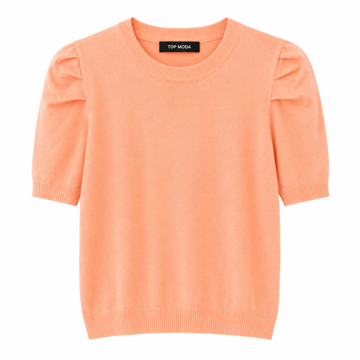 Camiseta de hilo salmón