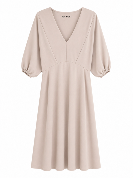 Vestido beige