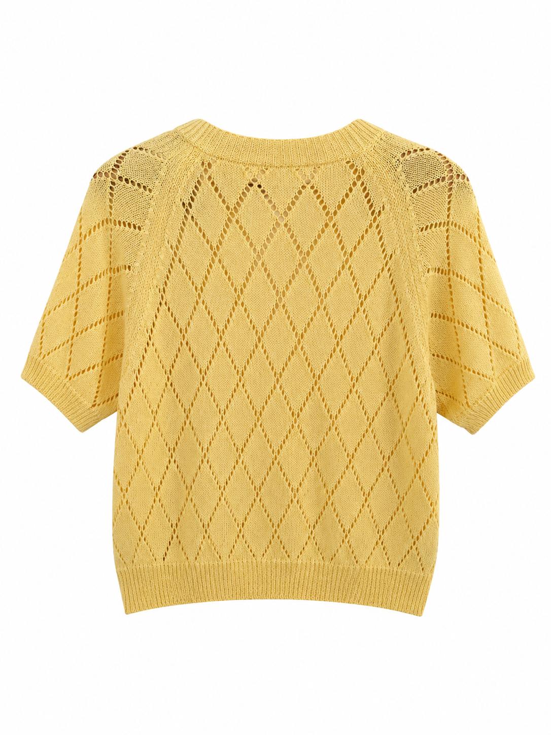 Chaleco amarillo hilo