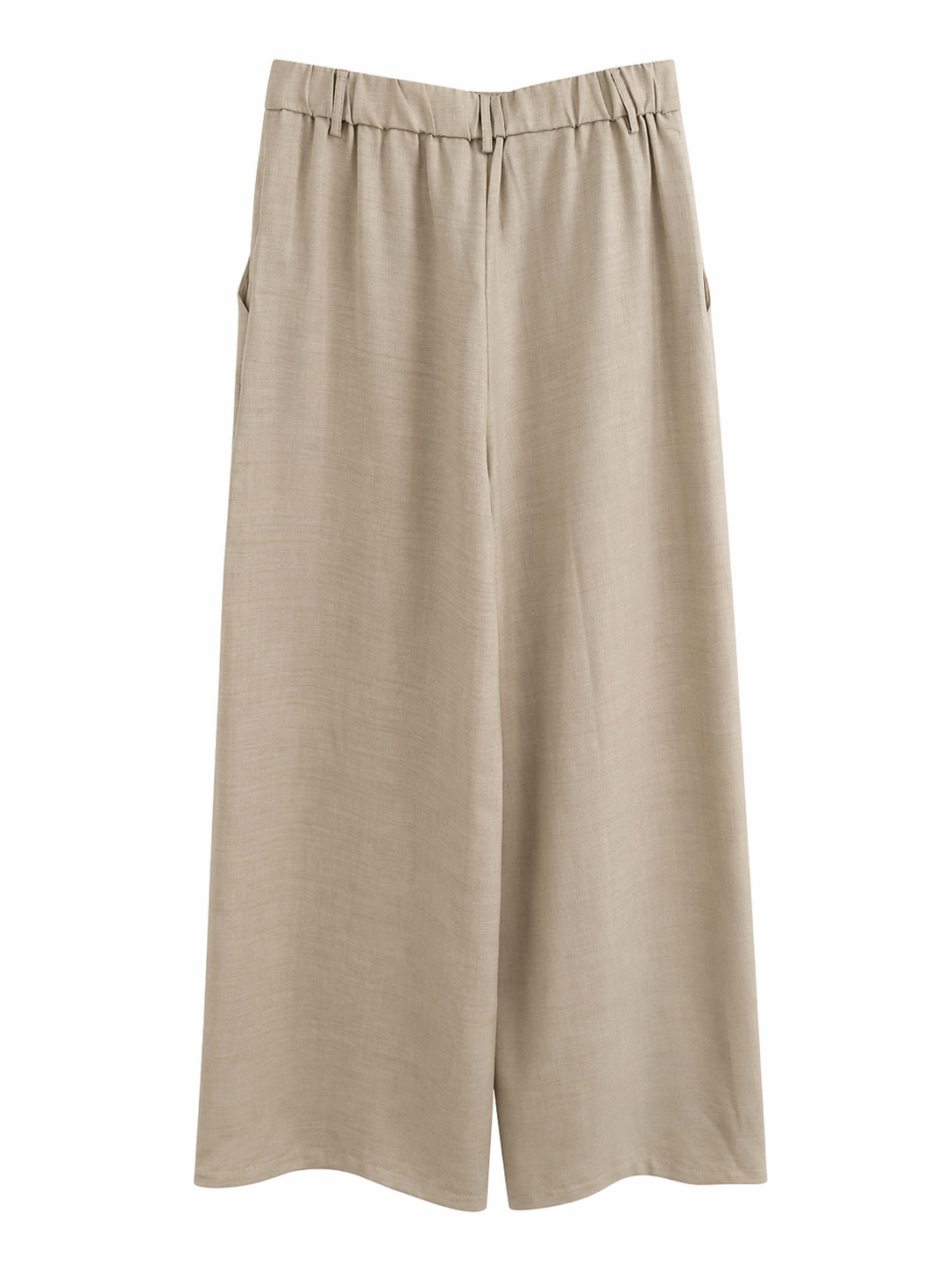 Pantalón suelto beige