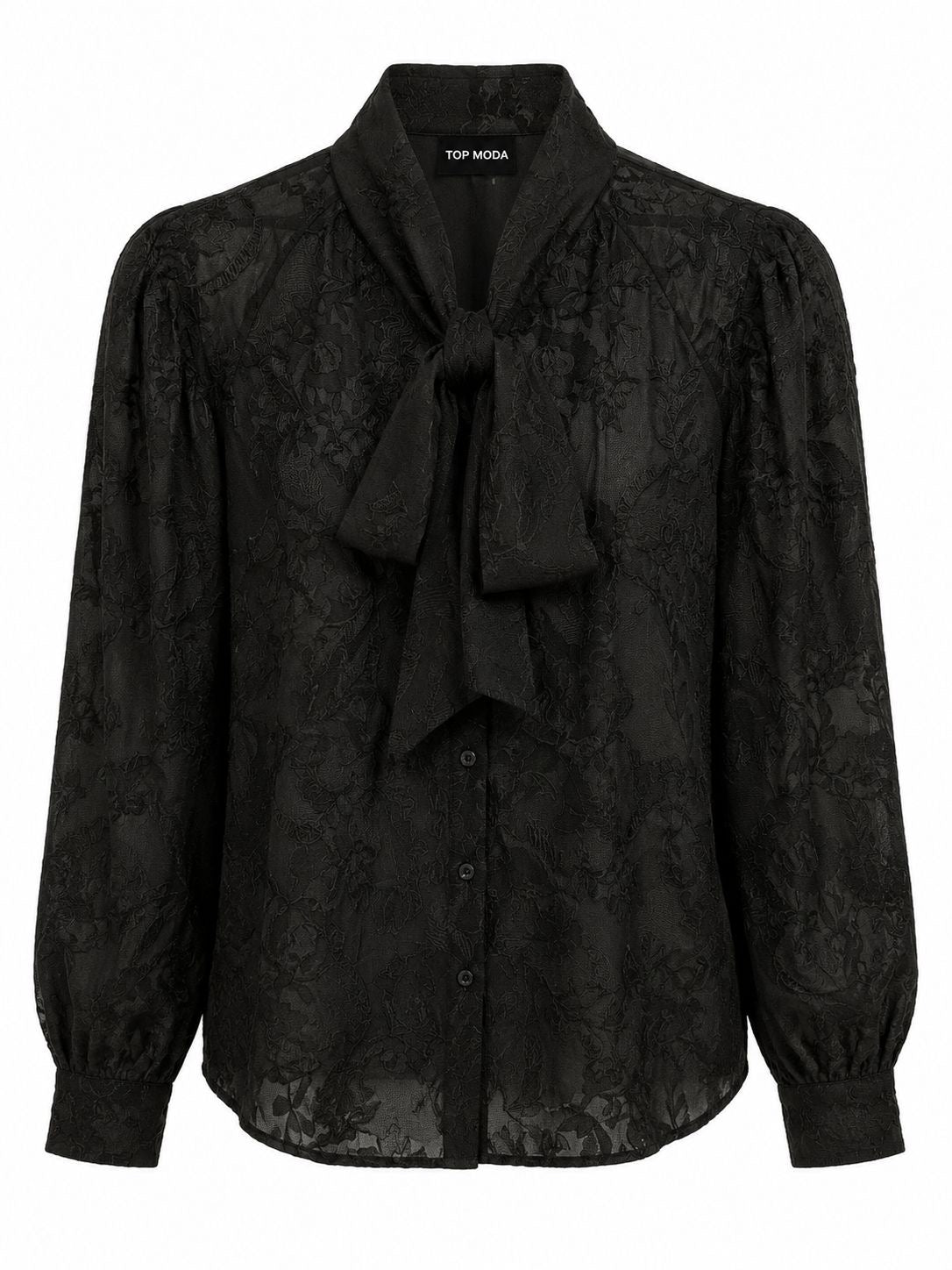 Camisa negra encajes