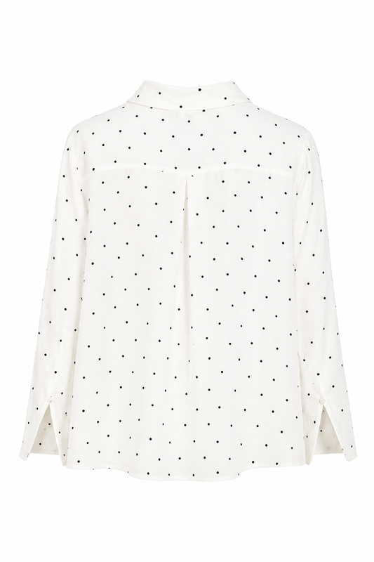 Camisa lunares blanca