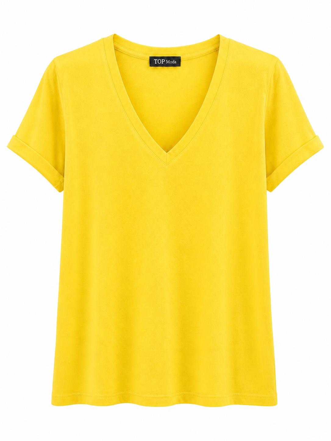 Camiseta lisa amarilla