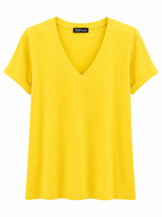 Camiseta lisa amarilla
