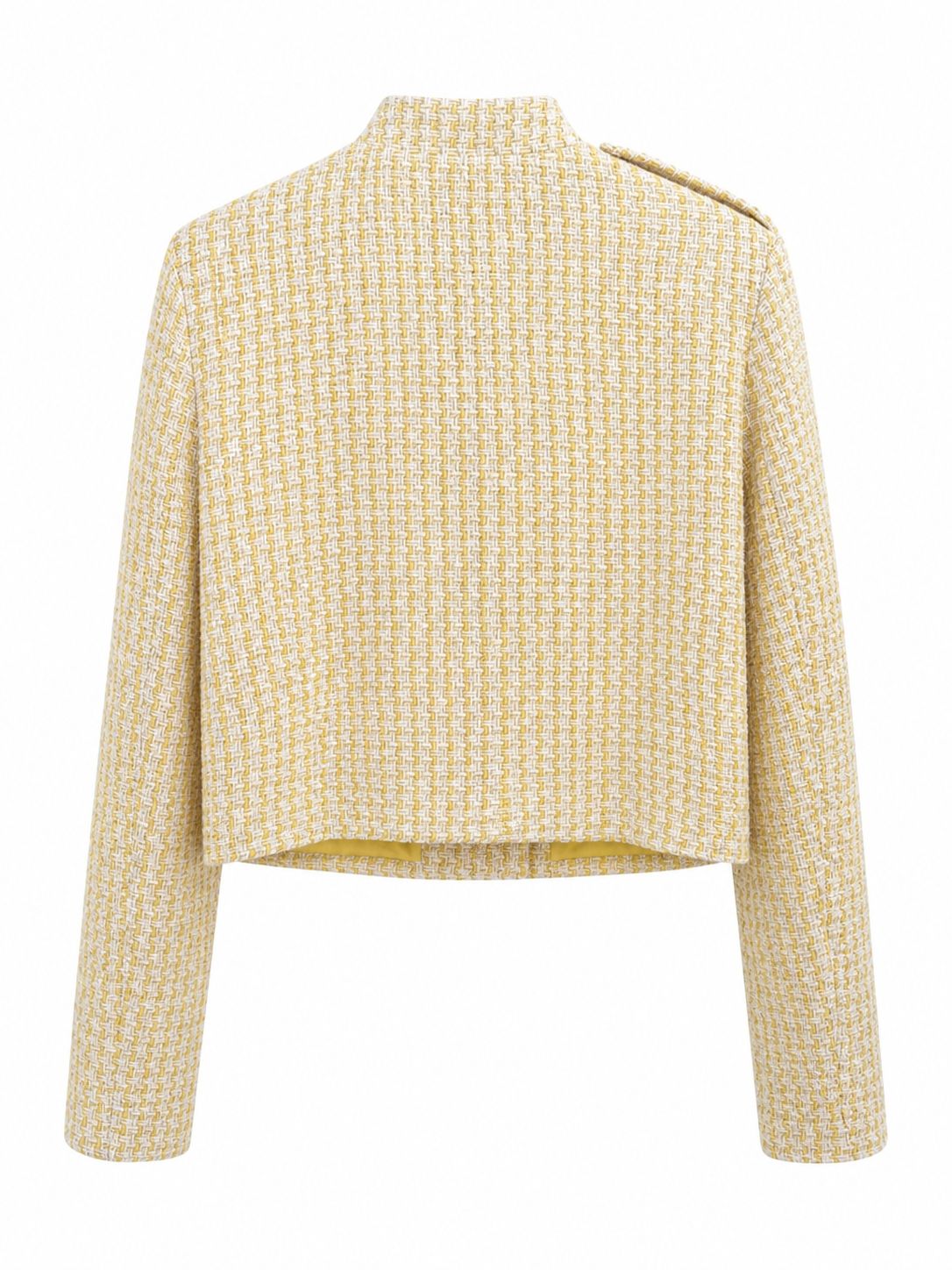 Chaqueta tipo Chanel amarilla