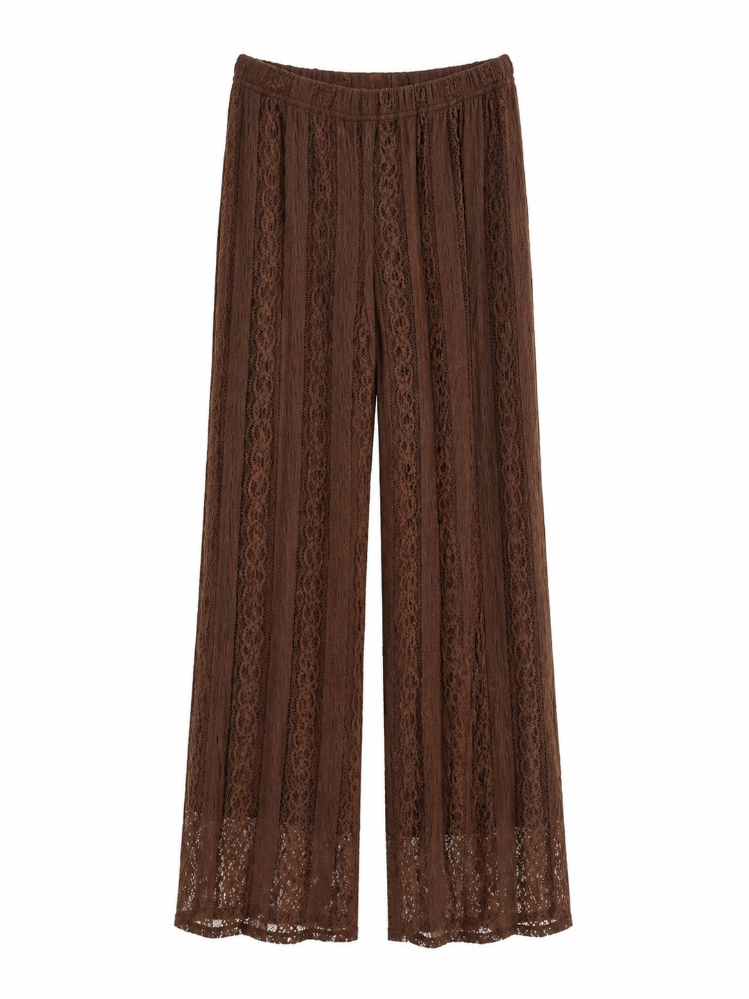 Conjunto marrón encaje