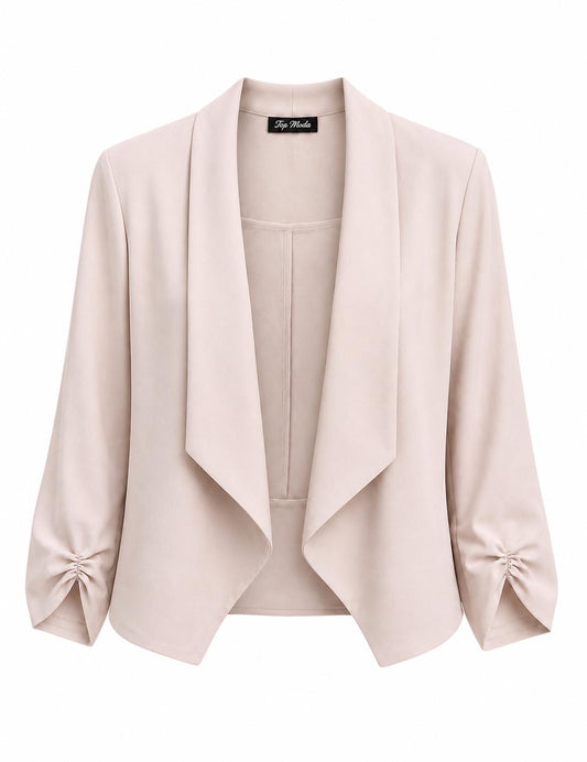 Blazer corta rosa