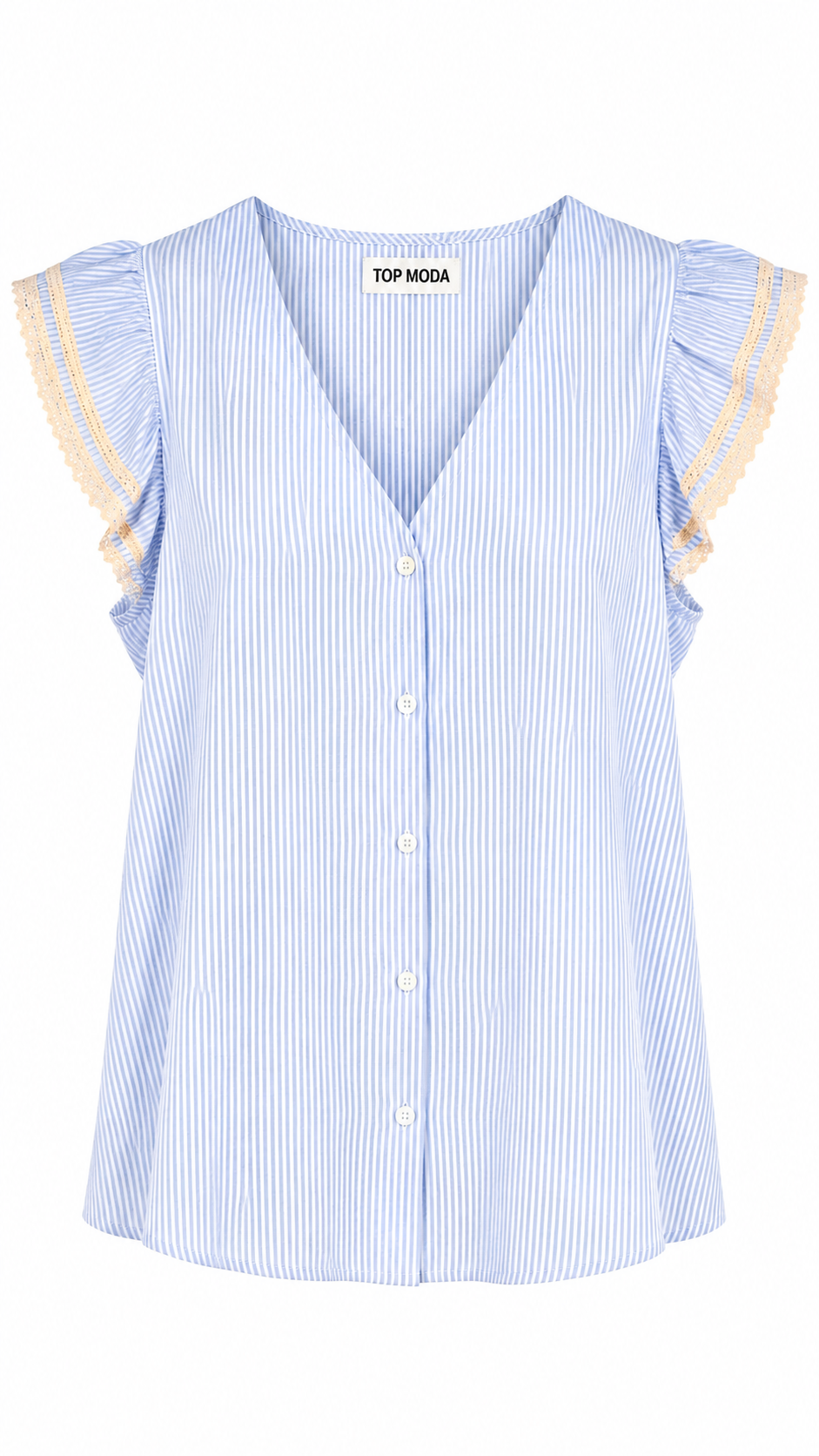 Camisa con bordado en la manga