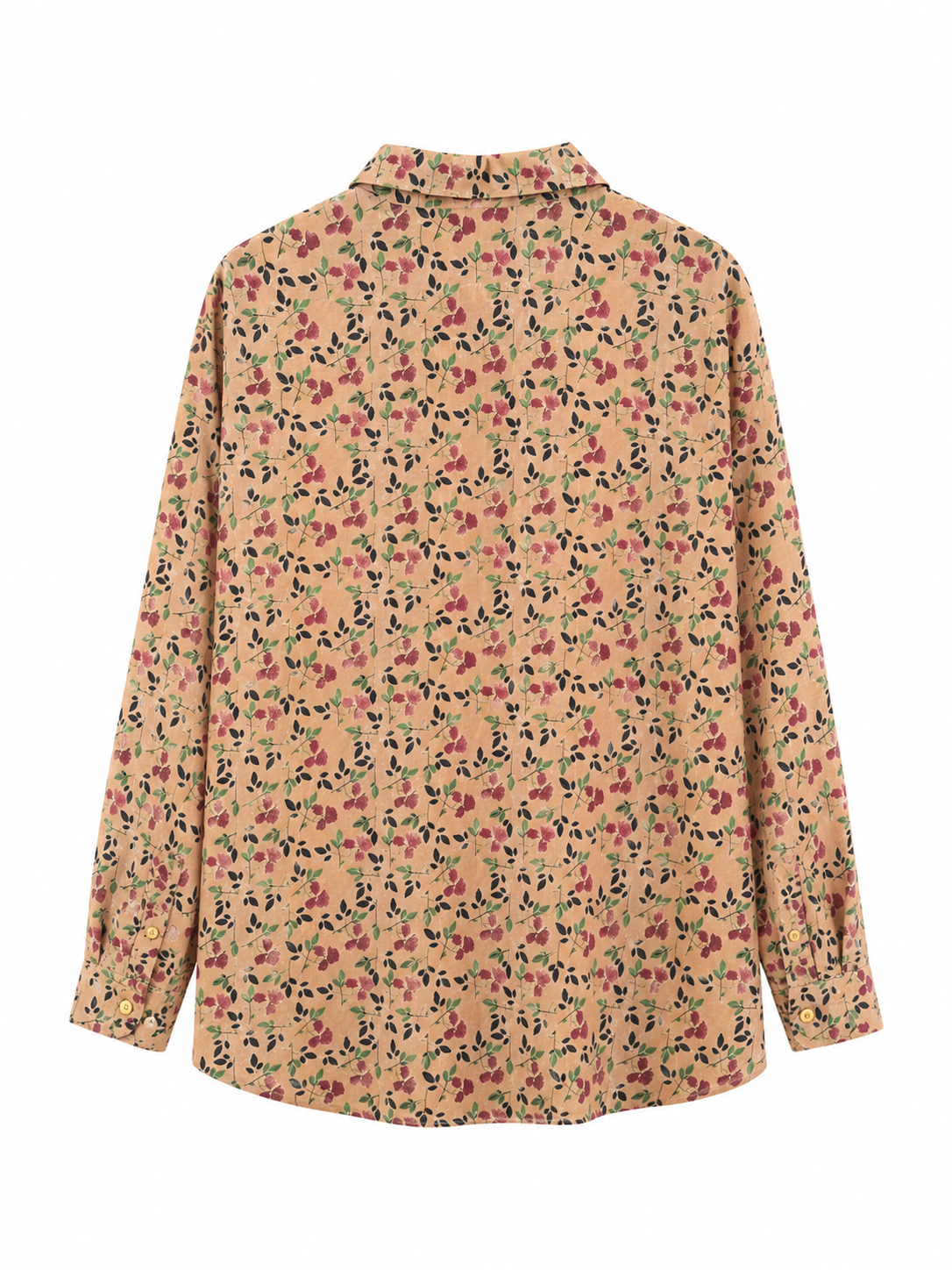 Camisa floral marrón