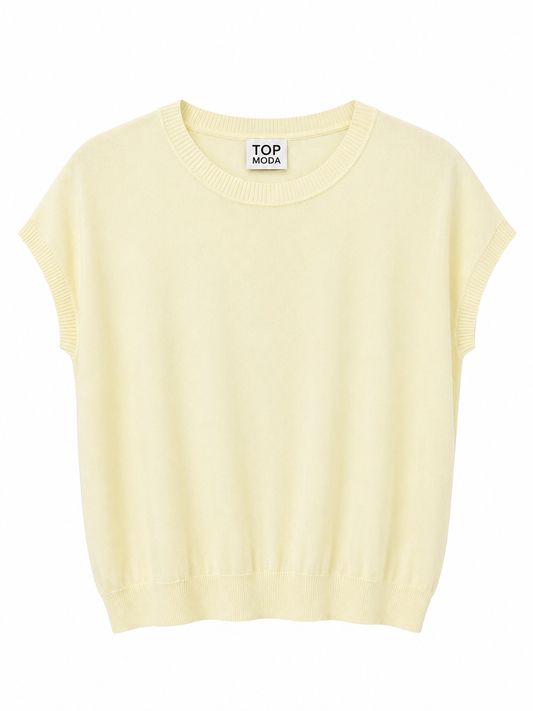 Chaleco de hilo amarillo