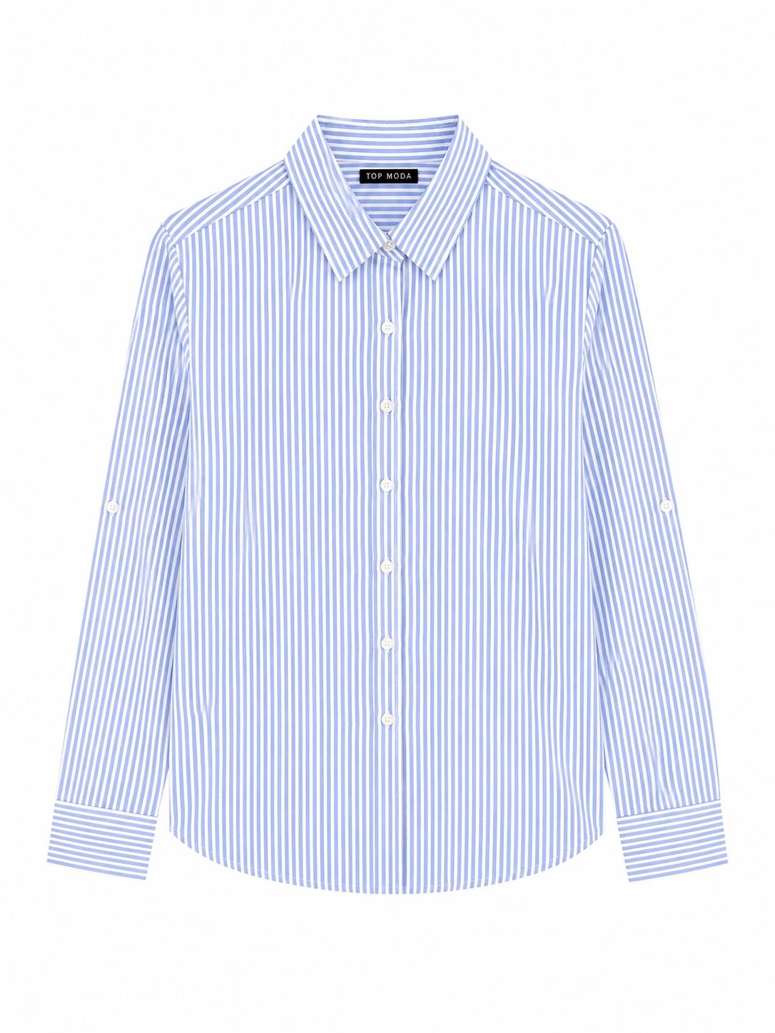 Camisa de rayas celeste