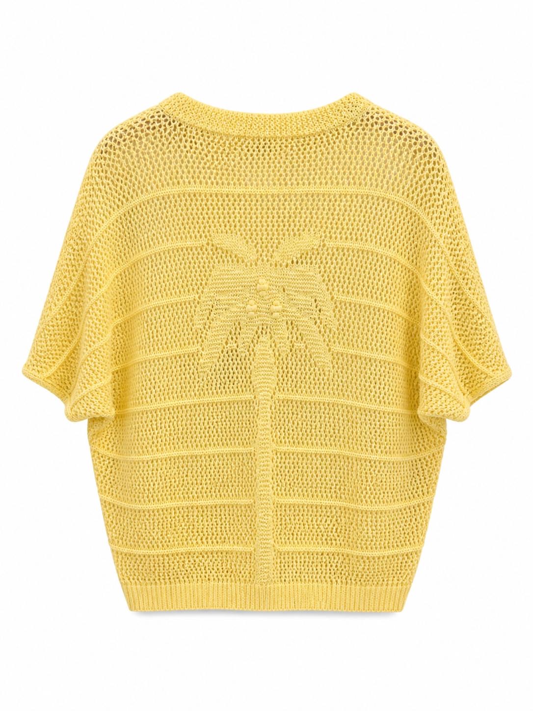 Chaleco palmeras amarillo