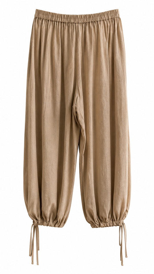 Pantalón puño camel
