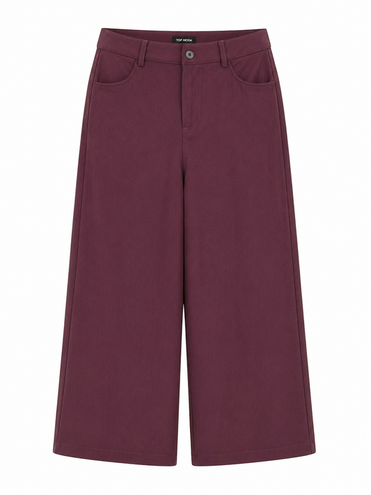 Pantalón Burdeos ancho