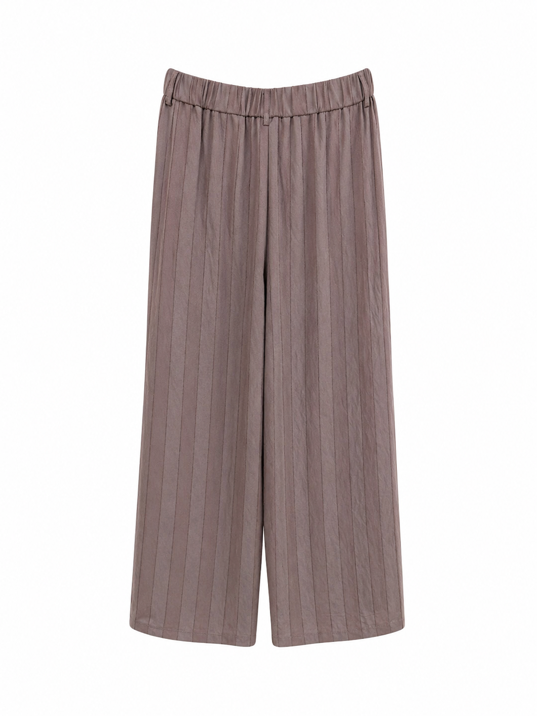 Pantalón lino marrón