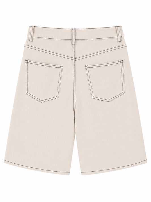 Bermuda beige vaquera