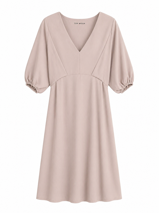 Vestido rosa palo