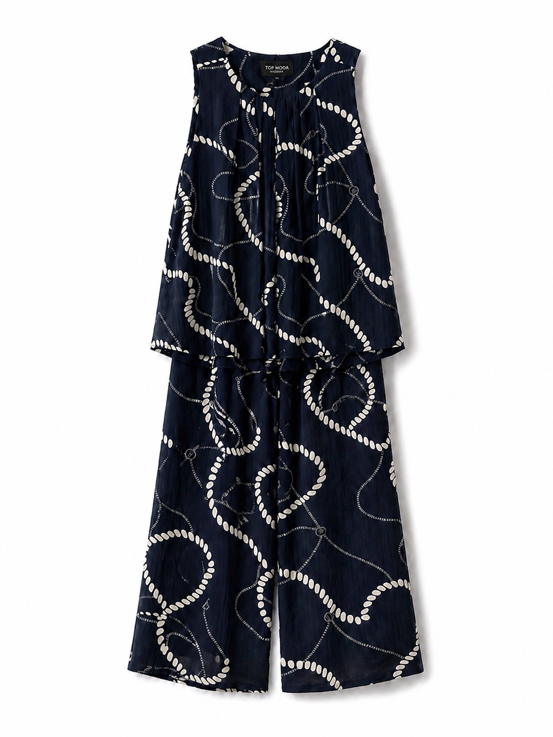 Conjunto azul estampado