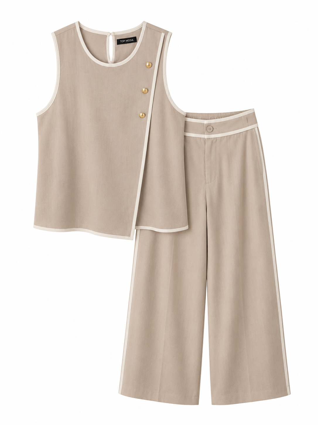 Conjunto camel botones