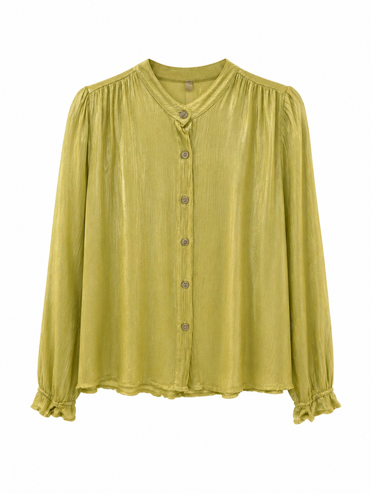 Conjunto satinado verde lima