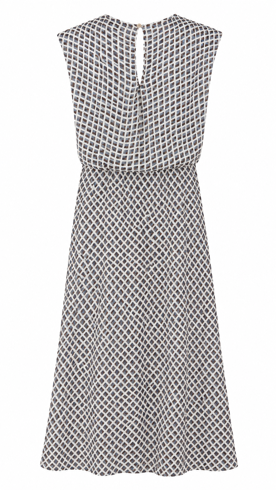 Vestido cuadros gasa