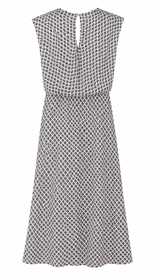 Vestido cuadros gasa