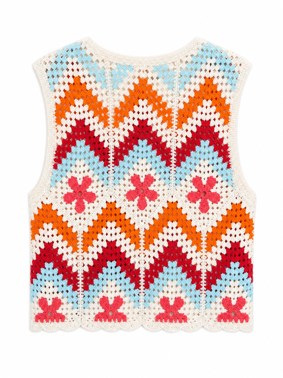 Chalequillo crochet colores