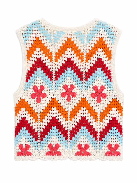 Chalequillo crochet colores