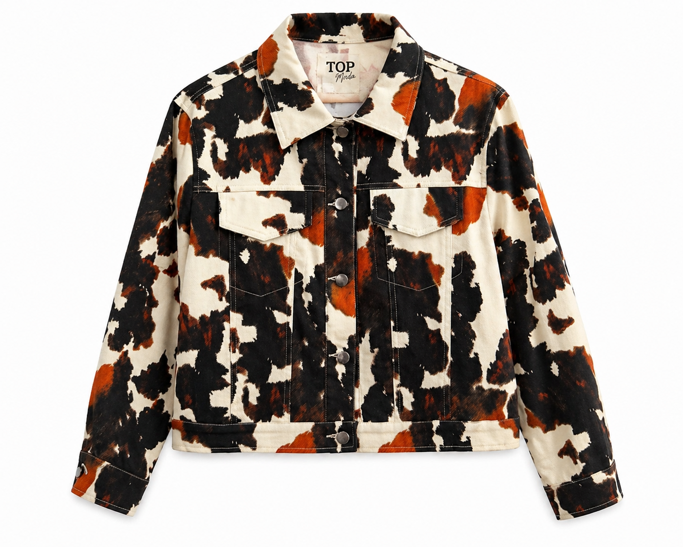 Chaqueta tejana estampado