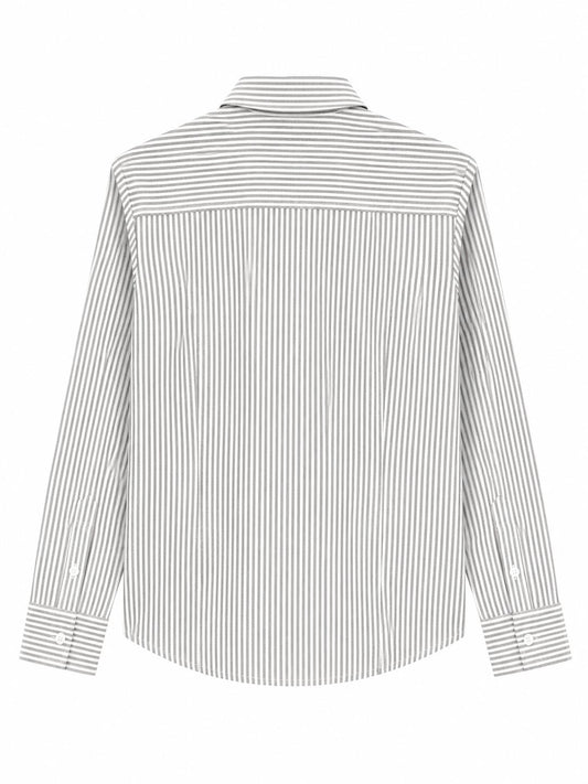 Camisa rayas verde botella