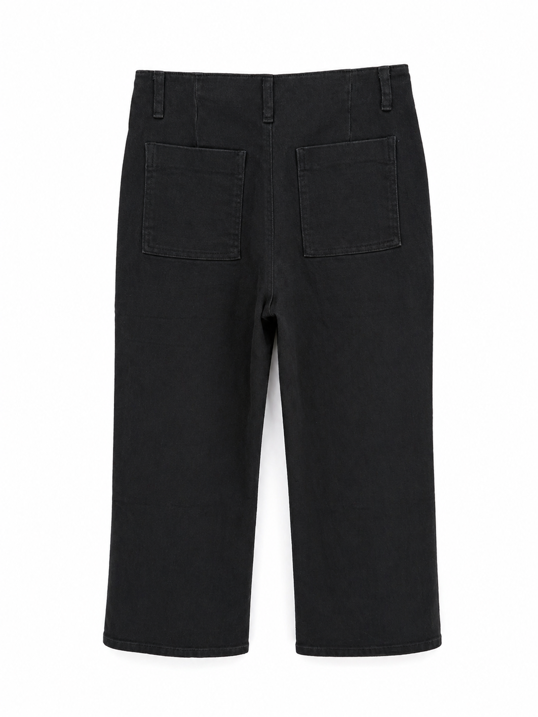 Pantalón gris botones tiro alto