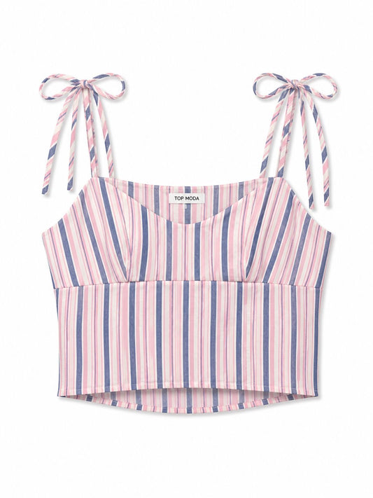 Conjunto de rayas rosa