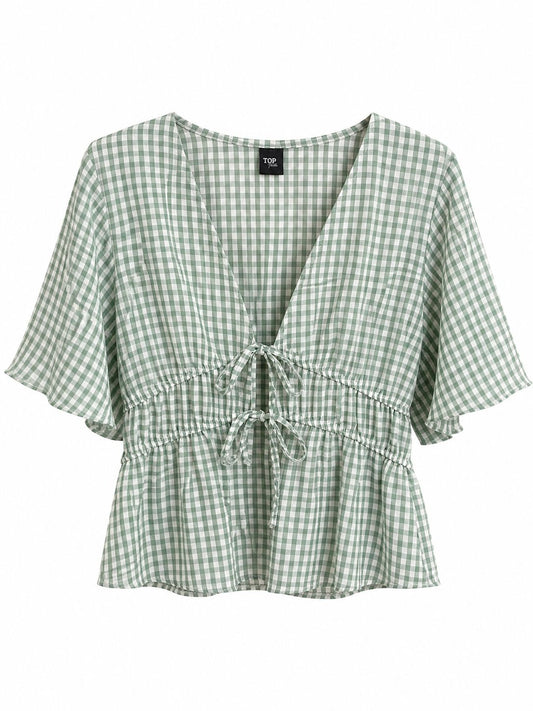 Camisa de cuadros verde