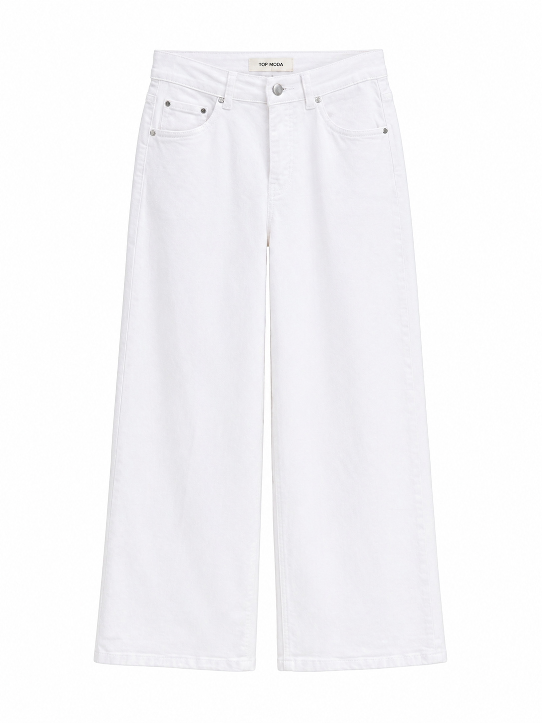 Pantalón vaquero blanco ancho