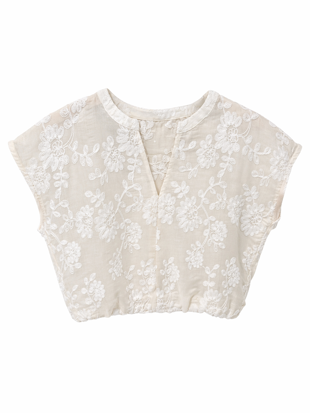 Conjunto encaje beige