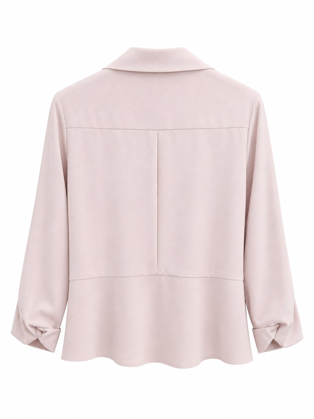Blazer corta rosa