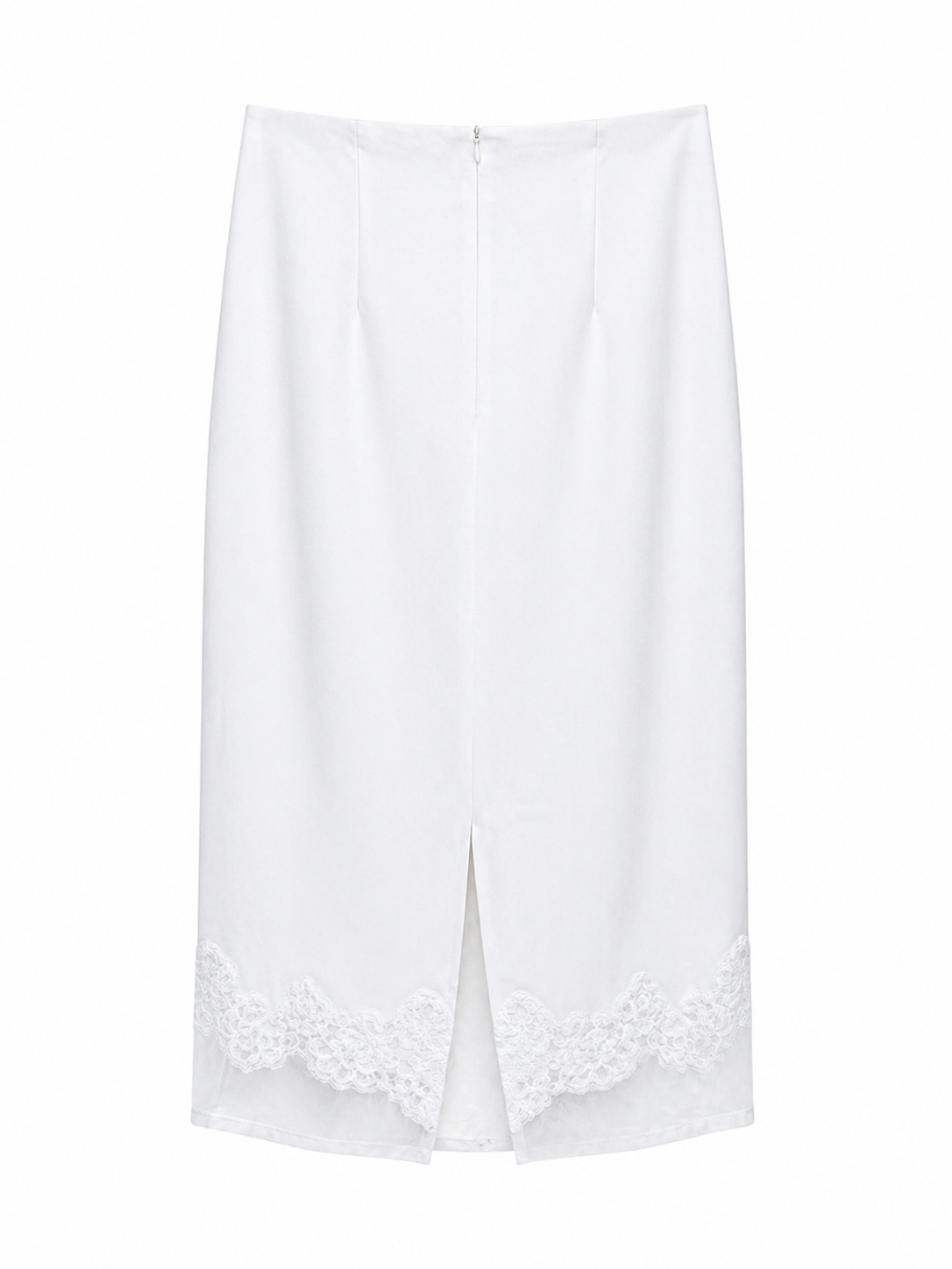Falda blanca encaje